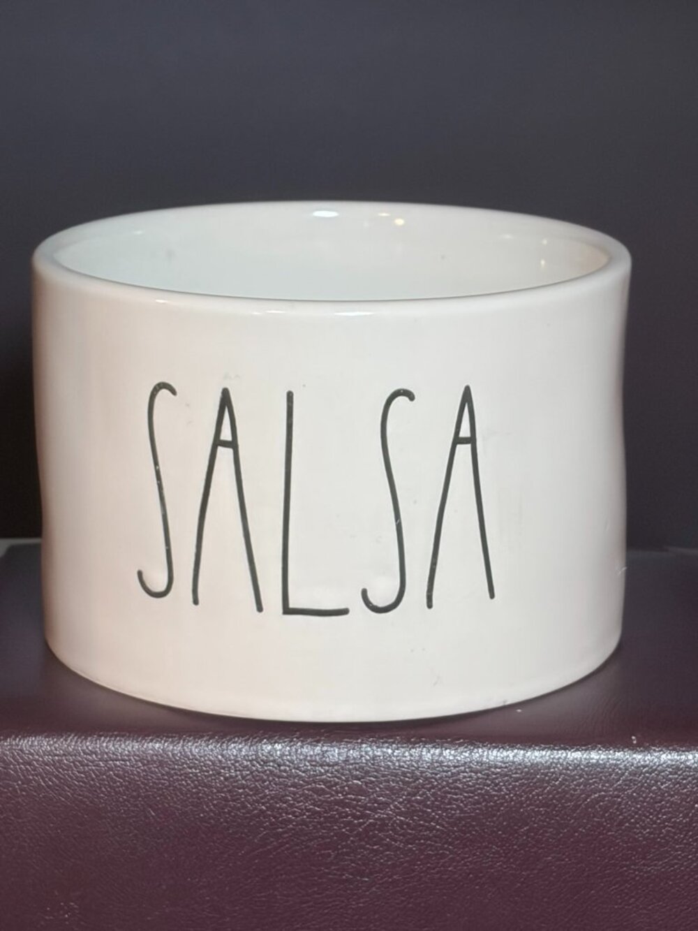 #29H Rae Dunn SALSA Ceramic Serving Bowl Artisan Collection Magenta